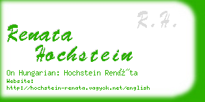 renata hochstein business card